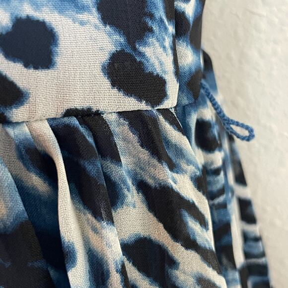 Cache Y2K Maxi Dress Size 2 Animal Print Chain Straps Boho Fairygoth‎ Flowy - Picture 5 of 6